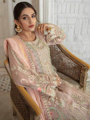 Emaan Adeel La Festa Luxury Formal Chiffon Unstitched 3Pc Suit LF-06 - FaisalFabrics.pk