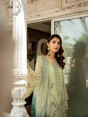Emaan Adeel La Festa Luxury Formal Chiffon Unstitched 3Pc Suit LF-07 - FaisalFabrics.pk