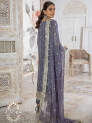 Emaan Adeel La Festa Luxury Formal Chiffon Unstitched 3Pc Suit LF-08 - FaisalFabrics.pk