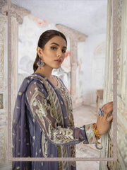 Emaan Adeel La Festa Luxury Formal Chiffon Unstitched 3Pc Suit LF-08 - FaisalFabrics.pk