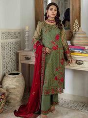 Emaan Adeel La Festa Luxury Formal Chiffon Unstitched 3Pc Suit LF-09 - FaisalFabrics.pk
