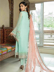 Emaan Adeel La Festa Luxury Formal Chiffon Unstitched 3Pc Suit LF-10 - FaisalFabrics.pk