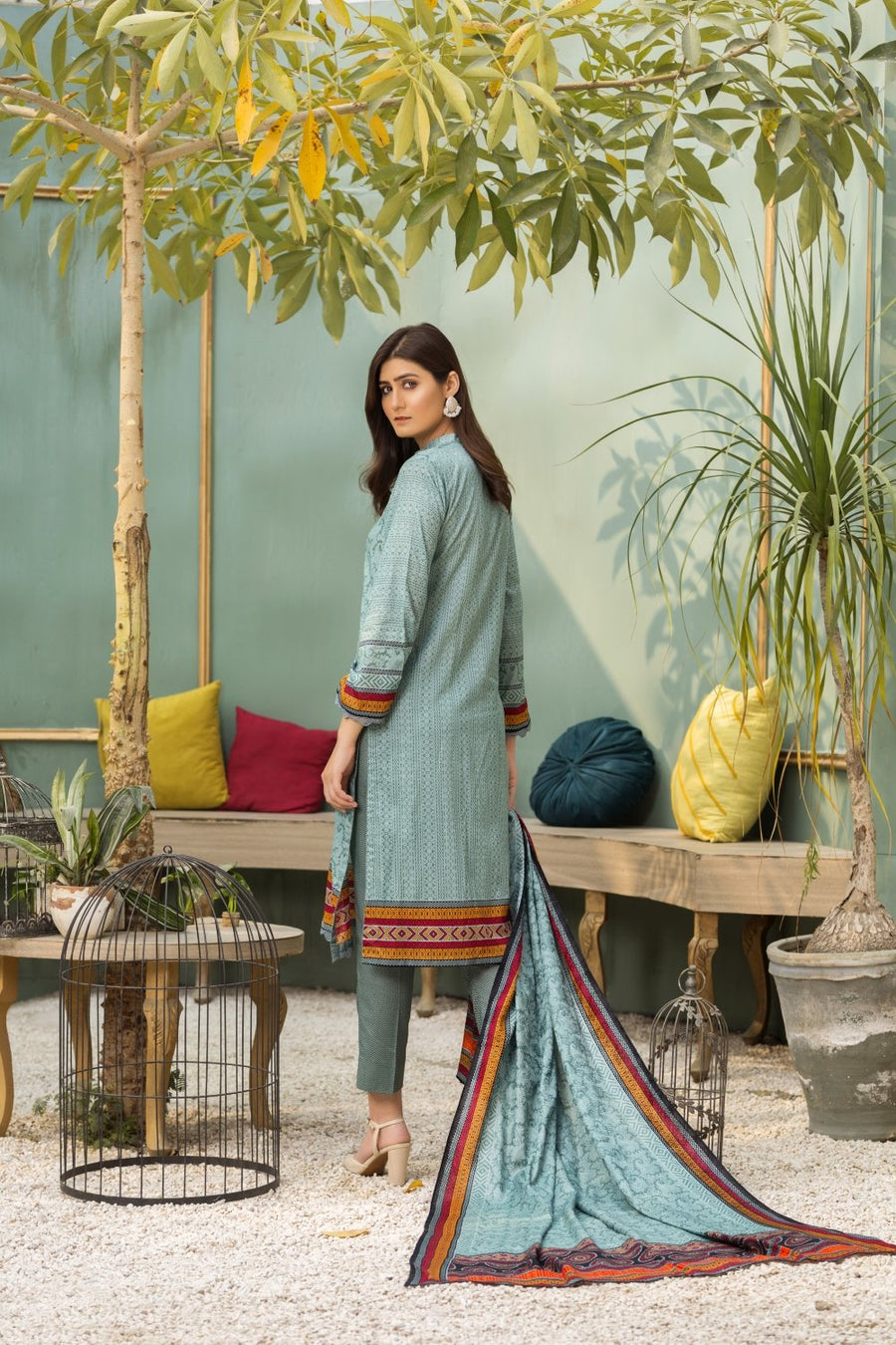 Ittehad Crystal Lawn 2021 Unstitched 3 Piece Printed Suit CL-21127-A - FaisalFabrics.pk