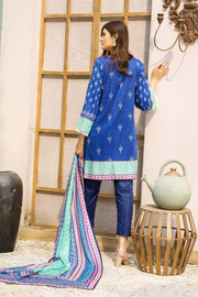 Ittehad Crystal Lawn 2021 Unstitched 3 Piece Printed Suit CL-21130-B - FaisalFabrics.pk