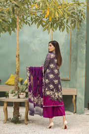 Ittehad Crystal Lawn 2021 Unstitched 3 Piece Printed Suit CL-21134-A - FaisalFabrics.pk