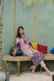 Ittehad Crystal Lawn 2021 Unstitched 3 Piece Printed Suit CL-21137-A - FaisalFabrics.pk