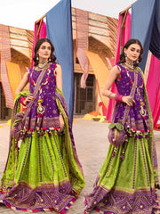 GulAhmed Chunri Lawn Unstitched 3Piece Printed Lehenga LG-32001