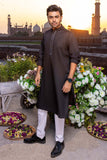 So Kamal Mens Unstitched Luxury Cotton Suit - LM-1515 Black