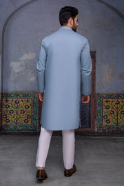 So Kamal Mens Unstitched Luxury Cotton Suit LM-1515 Ice Blue