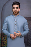 So Kamal Mens Unstitched Luxury Cotton Suit LM-1515 Ice Blue