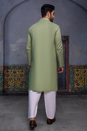 So Kamal Mens Unstitched Luxury Cotton Suit - LM-1515 Olive Green