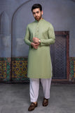 So Kamal Mens Unstitched Luxury Cotton Suit - LM-1515 Olive Green