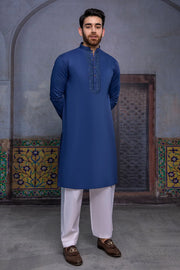 So Kamal Mens Unstitched Luxury Cotton Suit LM-1515 Teal Blue