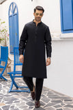 So Kamal Mens Unstitched Luxury Cotton Suit LM-1518 Black