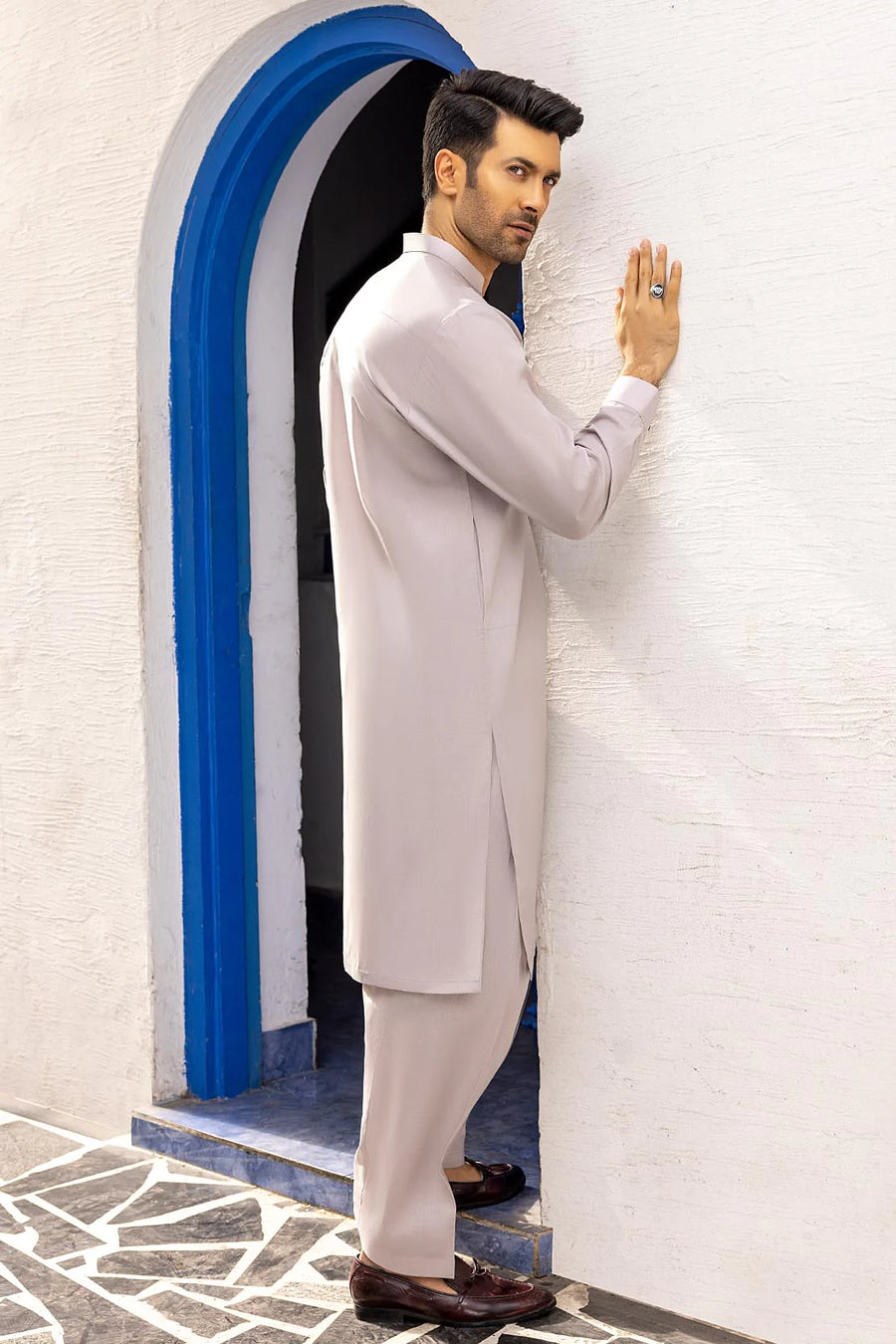So Kamal Mens Unstitched Luxury Cotton Suit LM-1518 Lilac