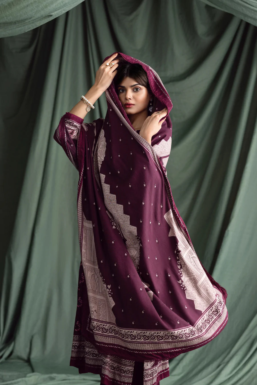 Ittehad Textiles Unstitched Printed Linen 3Pc Suit LNB - 003A