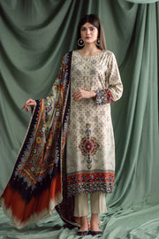 Ittehad Textiles Unstitched Printed Linen 3Pc Suit LNB - 006B