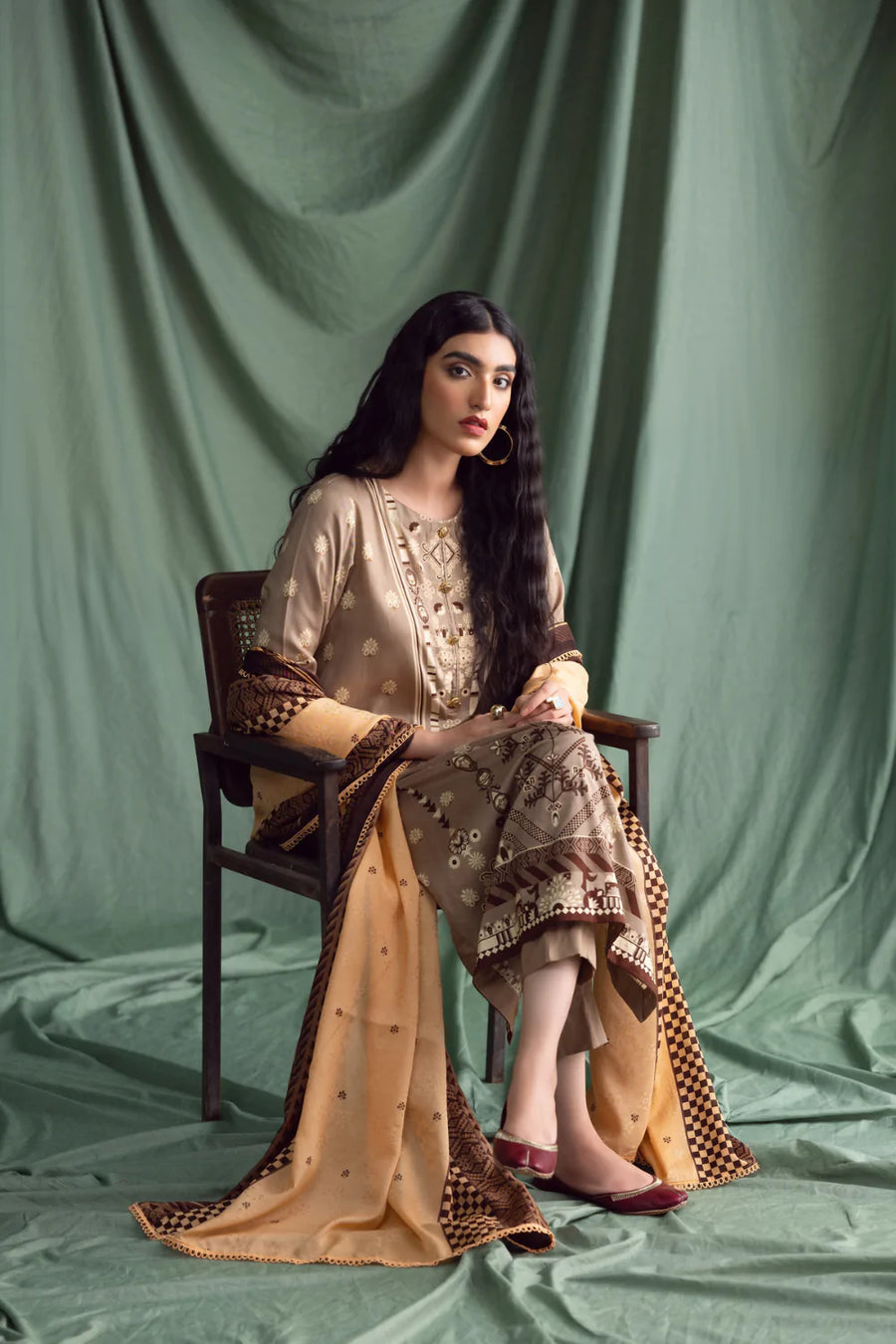 Ittehad Textiles Unstitched Printed Linen 3Pc Suit LNB - 010B