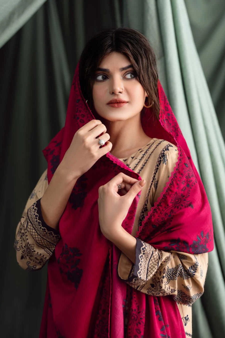 Ittehad Textiles Unstitched Printed Linen 3Pc Suit LNB - 015A