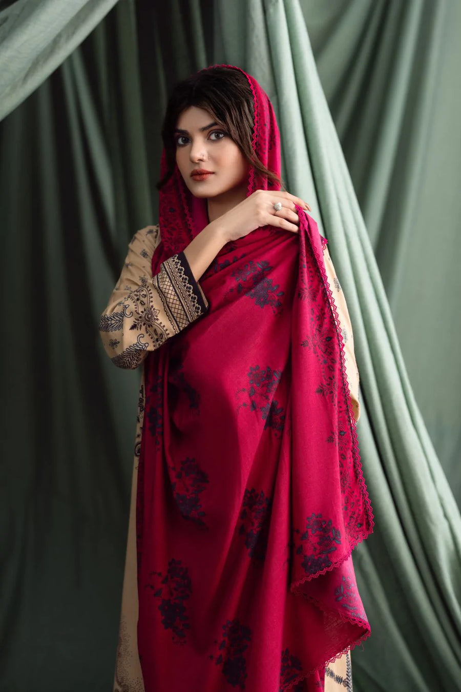 Ittehad Textiles Unstitched Printed Linen 3Pc Suit LNB - 015A