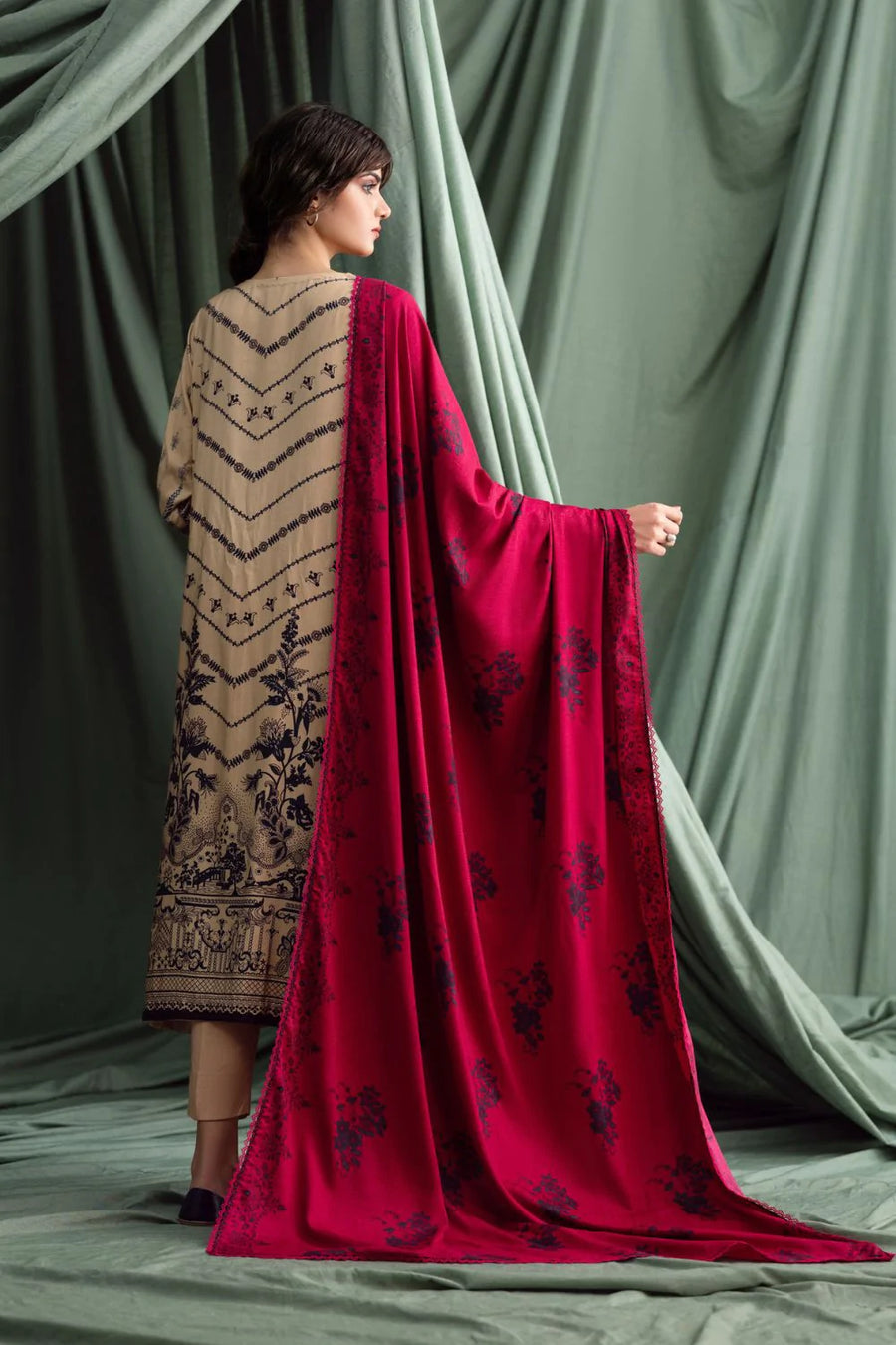 Ittehad Textiles Unstitched Printed Linen 3Pc Suit LNB - 015A