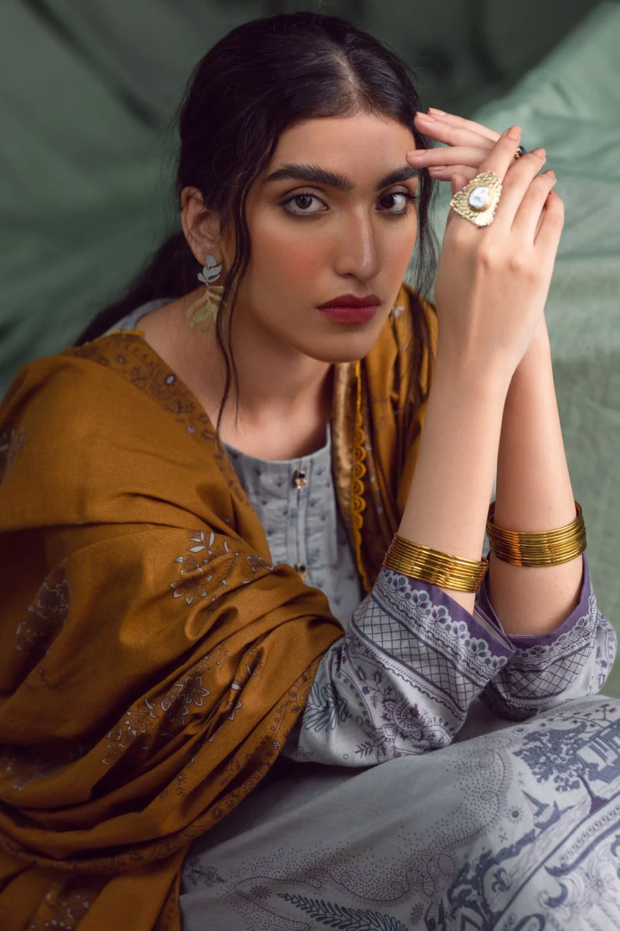 Ittehad Textiles Unstitched Printed Linen 3Pc Suit LNB - 015B