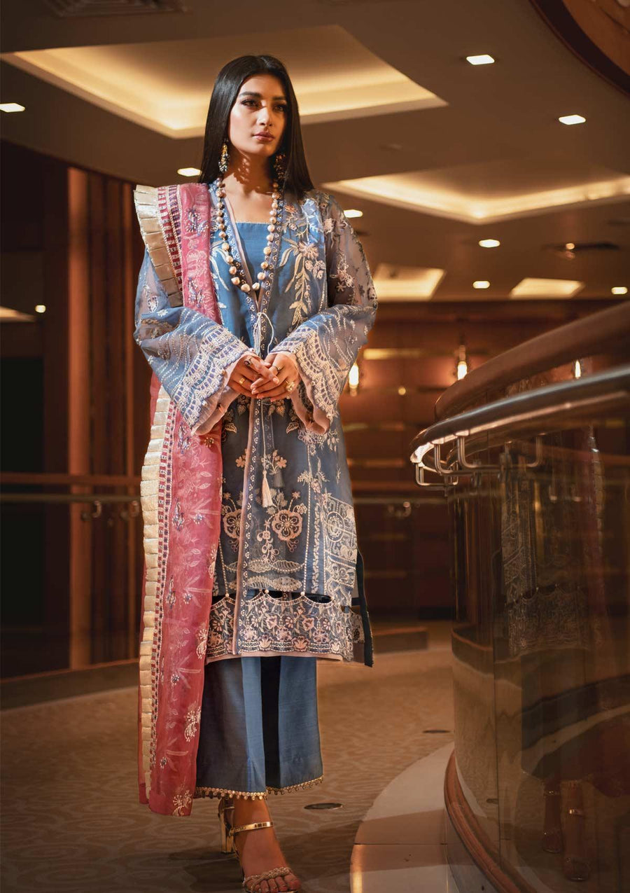 AIK Atelier Wedding Festive Formal Unstitched 3 Piece Suit LOOK-08 - FaisalFabrics.pk