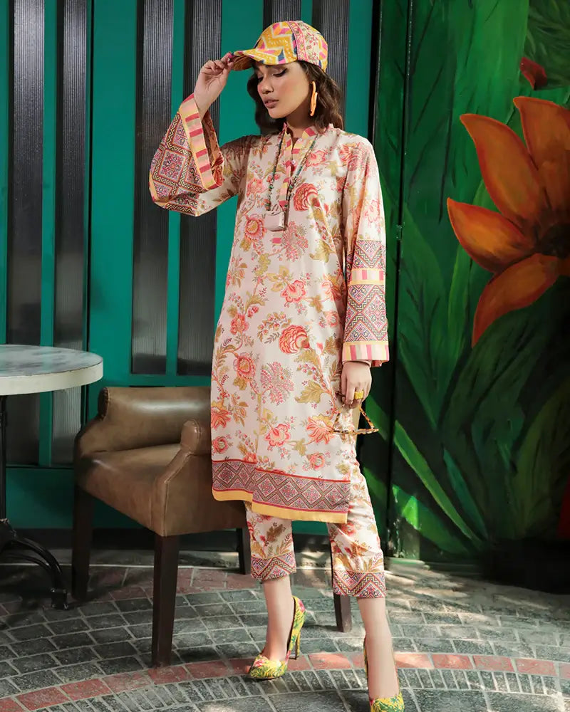 Maria Osama Khan Retro Ready to Wear 2Pc Suit - LOREN