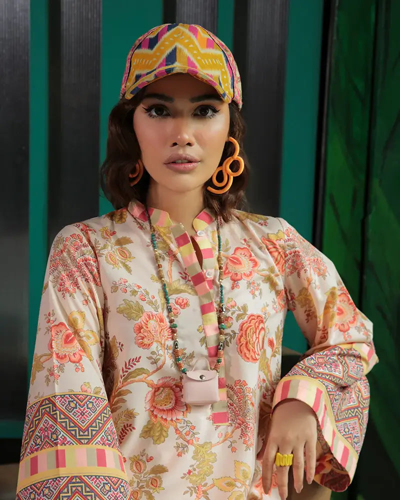 Maria Osama Khan Retro Ready to Wear 2Pc Suit - LOREN