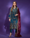 Emaan Adeel Lamour Vol-02 Unstitched Embroidered Chiffon 3Pc Suit LR-04