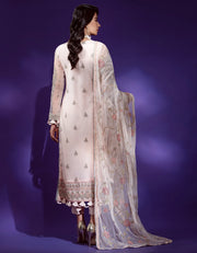 Emaan Adeel Lamour Vol-02 Unstitched Embroidered Net 3Pc Suit LR-05