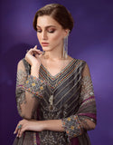 Emaan Adeel Lamour Vol-02 Unstitched Embroidered Net 3Pc Suit LR-09