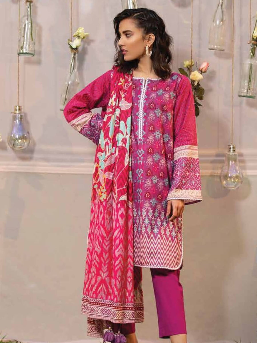 Lakhany Komal Lawn Summer 2021 Unstitched Printed 3Pc Suit KP-2013-B - FaisalFabrics.pk