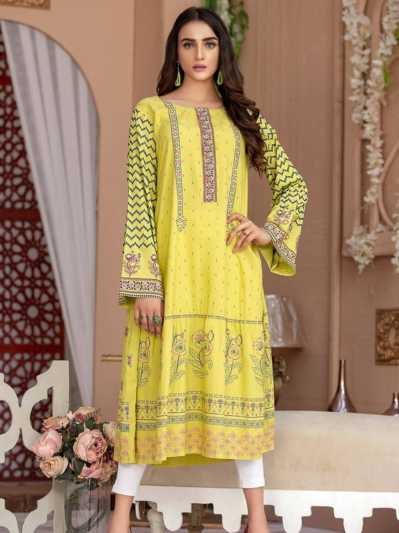 LSM Sahar Kurti Collection 2019 Embroidered 1 Pc Shirt SK-7003-A - FaisalFabrics.pk
