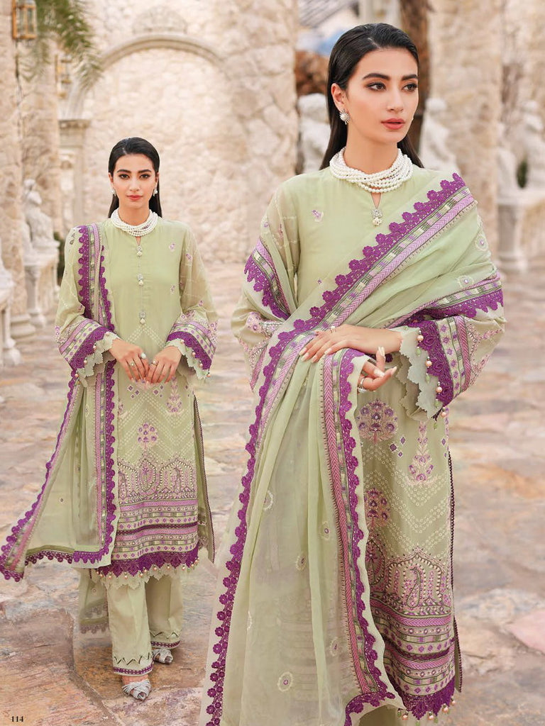 The Poetry of Luxury by Gul Ahmed Unstitched Embroidered Swiss Voile 3 Piece Suit GA26UPL LSV-62003 - Summer Collection