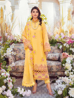 GulAhmed Summer Premium Embroidered Swiss Voile 3Pc Suit LSV-32007