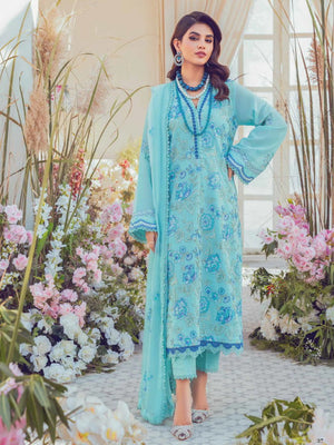 GulAhmed Summer Premium Embroidered Swiss Voile 3Pc Suit LSV-32011