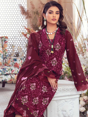GulAhmed Summer Premium Embroidered Swiss Voile 3Pc Suit LSV-32012
