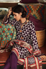 Gul Ahmed Pure Joy of Winter Printed Twill Linen 3Pc Suit LT-12019 B