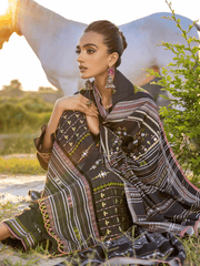 Gul Ahmed Winter Linen Bloom Unstitched Embroidered 3Pc Suit LT-22003