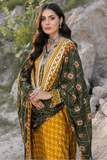 Gul Ahmed Winter Linen Bloom Unstitched Printed 3Pc Suit LT-22014 B