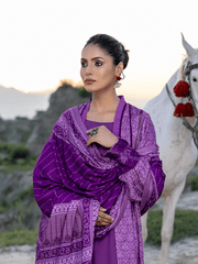 Gul Ahmed Winter Linen Bloom Unstitched Printed 3Pc Suit LT-22015 B