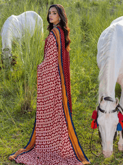 Gul Ahmed Winter Linen Bloom Unstitched Printed 3Pc Suit LT-22017 B