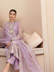 Aik Atelier Lumiere Organza and Tulle Unstitched 3Pc Suit Look-01