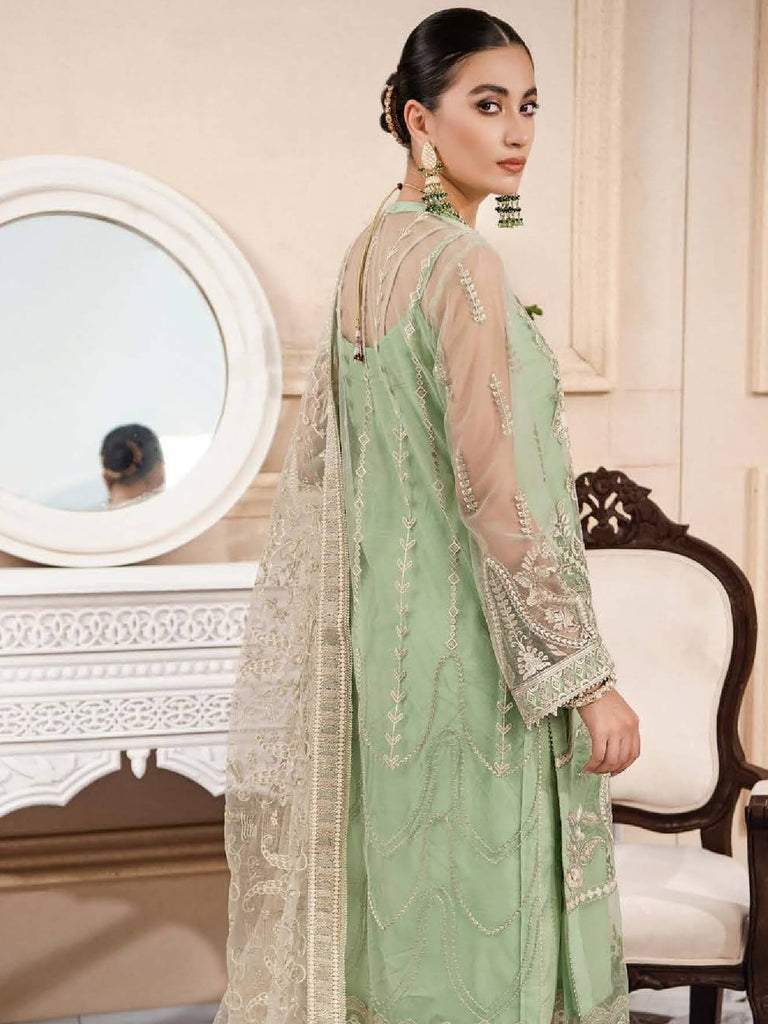 Aik Atelier | Chiffon Frock - 3 Piece Unstitched main image 0