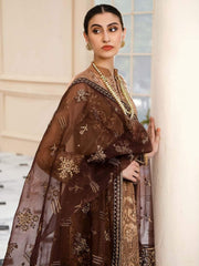 Aik Atelier Lumiere Organza and Tulle Unstitched 3Pc Suit Look-04