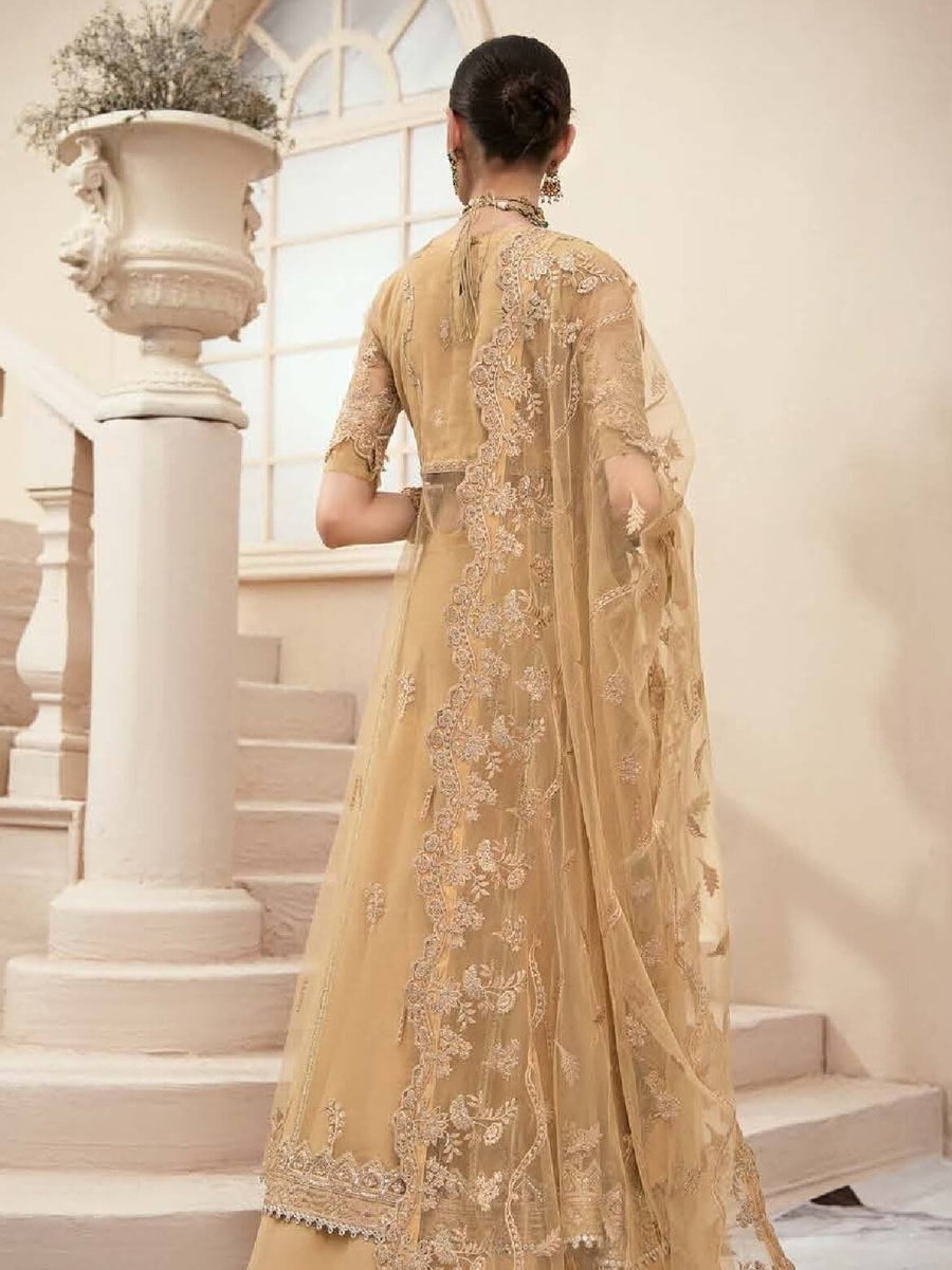 Aik Atelier Lumiere Organza and Tulle Unstitched 3Pc Suit Look-06