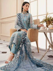 Aik Atelier Lumiere Organza and Tulle Unstitched 3Pc Suit Look-08