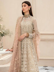 Aik Atelier Lumiere Organza and Tulle Unstitched 3Pc Suit Look-09