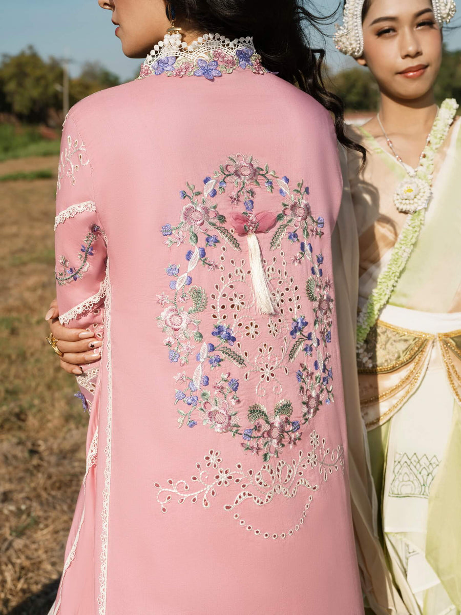 Mushq Lawana Embroidered Luxury Lawn Unstitched 3Pc Suit MSL-23-08 Lalita